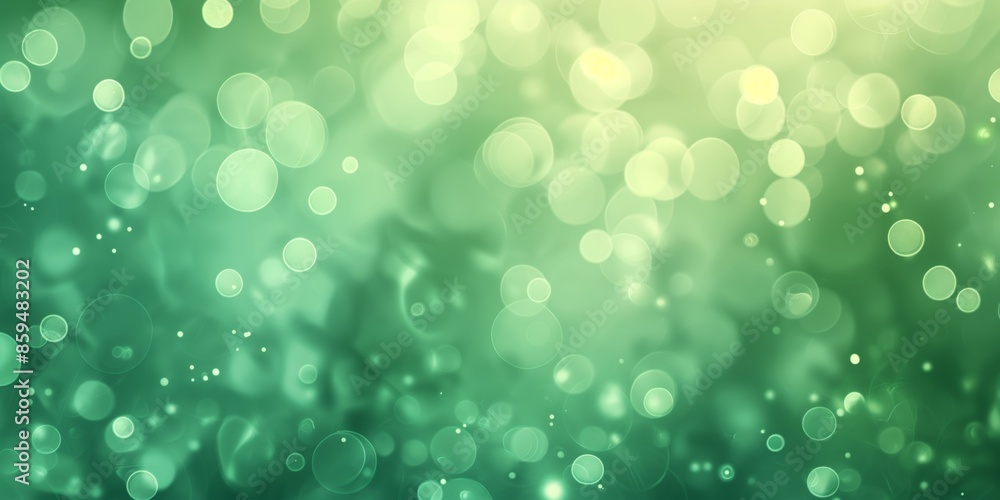 Poster a festive background with sparkling bokeh and light on foliage.