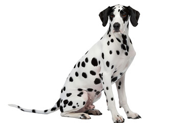 Dalmatian dog on a transparent background