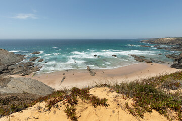Sandstrand bei Odeceixe, Alentejo, Portugal