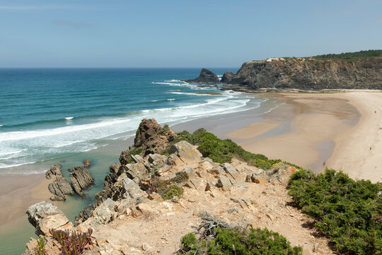 Sandstrand bei Odeceixe, Alentejo, Portugal