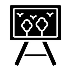Canvas Vector Glyph Icon