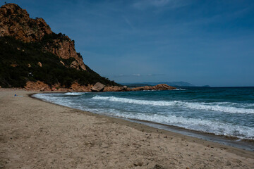 La Spiaggetta beach in province of Nuoro, Sardinia(Sardegna) island, Italy, Tyrrhenian Sea.