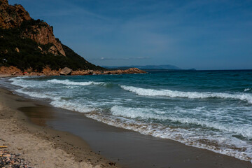 La Spiaggetta beach in province of Nuoro, Sardinia(Sardegna) island, Italy, Tyrrhenian Sea.