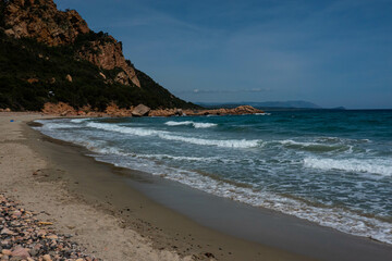 La Spiaggetta beach in province of Nuoro, Sardinia(Sardegna) island, Italy, Tyrrhenian Sea.