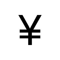 Japanese Yen coin icon vector illustration eps