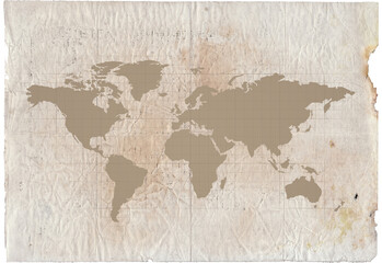 Retro vintage old world map |Travel|Graphic|Artclip|Digital