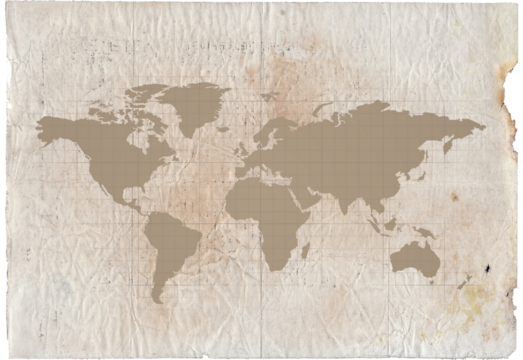Retro vintage old world map |Travel|Graphic|Artclip|Digital