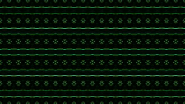 Fractal motion graphics with beautiful textures. Geometric background with dynamic changing motion of various different retro ornament patterns.