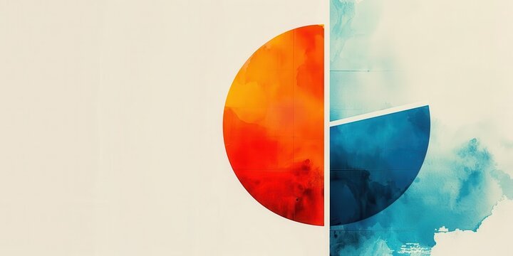 Debt consolidation flat design side view financial planning water color Triadic Color Scheme