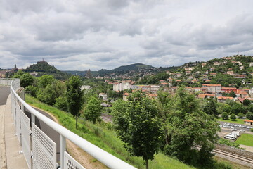 Vue d'ensemble de la ville du Puy, ville de Le Puy en Velay, département de la Haute Loire, France