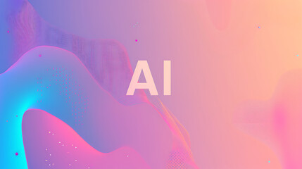 AI-enhanced graphic design for modern website banner and header