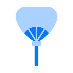 Japanese Fan Blue Flat