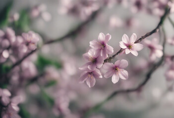 Obraz premium Creeper with spring season flowers isolated on transparent background