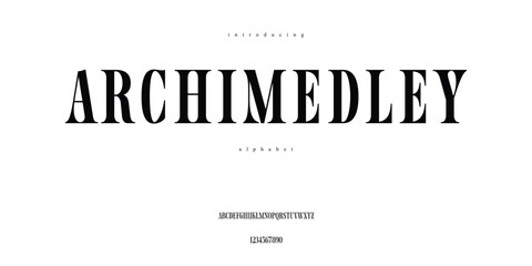 Best Serif Font Luxury Alphabet for Brand Fashion Wedding Headline