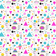seamless pattern with colorful shape
