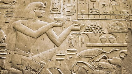 Tomb of Ramose in the ancient egyptian necropolis of the nobles at thebes near Luxor, Egypt