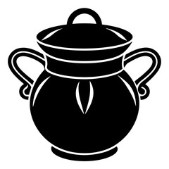 Icon silhouette Kettles, Teapots, Coffee pot. Abstract design logo. Logotype art - vector