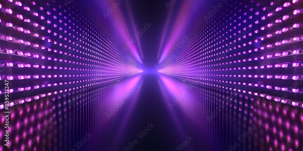 Poster purple pixelated tv background with square noise effect and neon gradient a modern abstract design. 