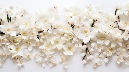 Floral wedding invitation mockup on white background for bridal invites and save the date cards