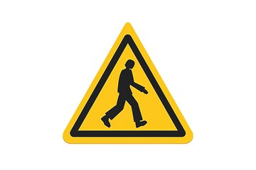 ISO Watch Your Step triangle yellow sign vector.