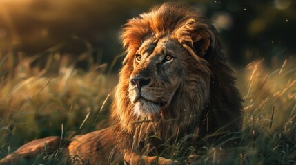 Fototapeta premium Lion portrait