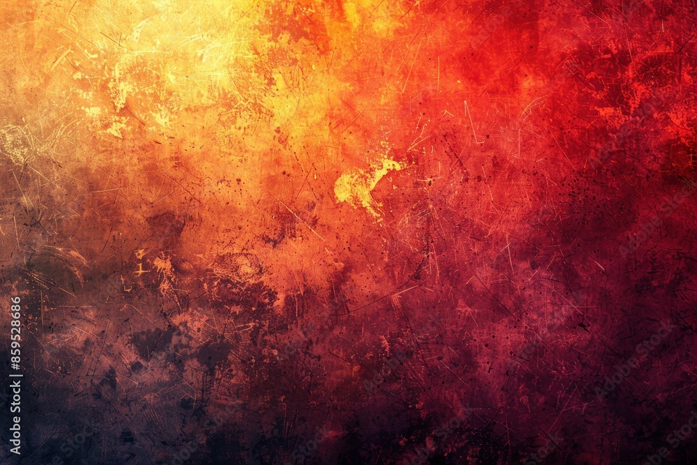 Aufkleber burn red orange yellow texture color gradient abstract background. ai generative