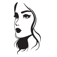 8 March. International Women's Day template with a black symbol. Vector illustration