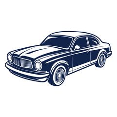 Obraz premium Silhouette vector car art work