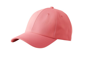 Fototapeta premium Pink baseball cap on a transparent background