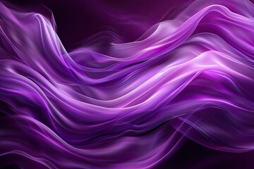 Obraz premium A purple wave with a purple background. The wave is flowing and has a lot of movement