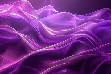 Fototapeta premium A purple wave with a purple background. The wave is very long and has a lot of detail