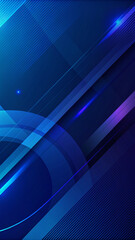 Obraz premium Modern dark blue background with abstract shapes dynamic