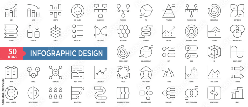 Poster infographic design icon collection set. easy to use, easy to edit and simple line vector icons.
