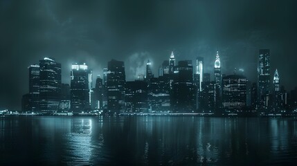 Fototapeta premium City Skyline Background