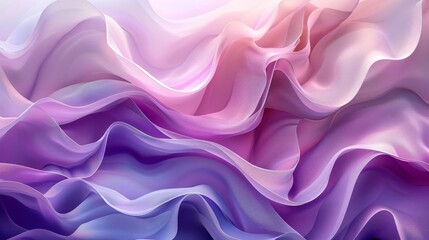 Obraz premium Pastel lavender and light mint abstract shapes, soft, digital art