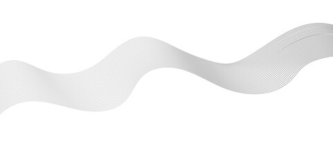 Abstract modern vector wave background. Curved gay or white and black vector illustration. Digital frequency track equalizer. Stylized line art background. Wave with lines created using blend tool.