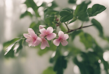 Obraz premium Phyllanthus cochinchinensis hanging on transparent background