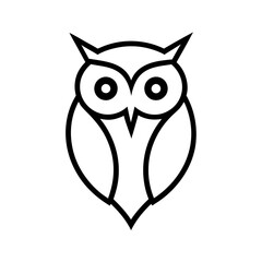 owl on white