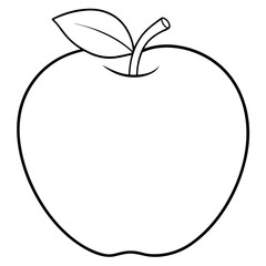 apple on a white background
