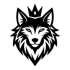 wolf head vector