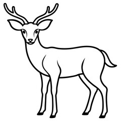 deer silhouette vector