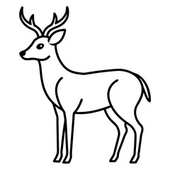 silhouette of a deer