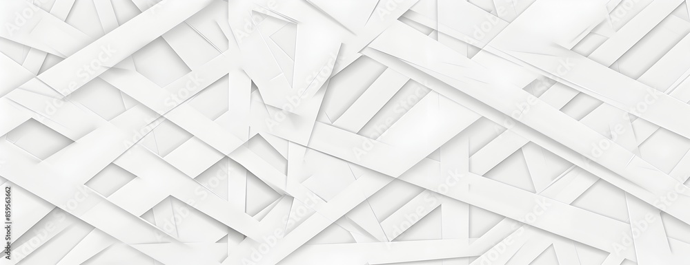 Poster abstract white background with geometric pattern for design and presentation, vector illustration, f