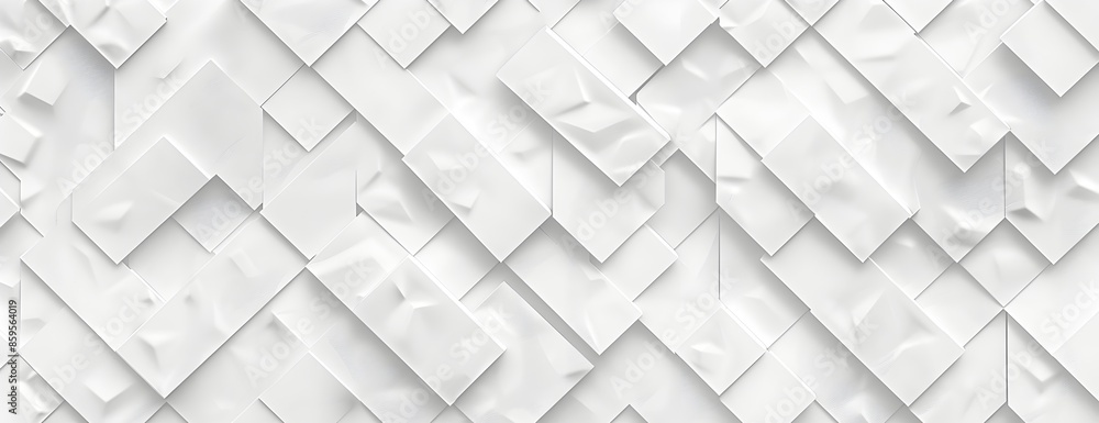 Poster abstract white background with geometric pattern for design and presentation, vector illustration, f