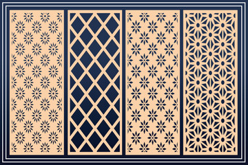 Om jali and side jali for indian temples