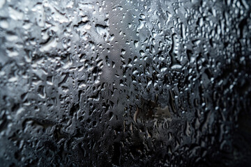 Obraz premium Close-up of frosted glass showing its textured surface and light diffusion