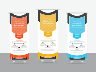 modern roll up banner design 