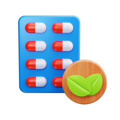 drugs 3d render icon