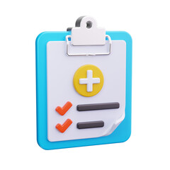 Obraz premium health check 3d render icon
