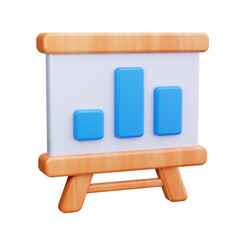 stats 3d render icon